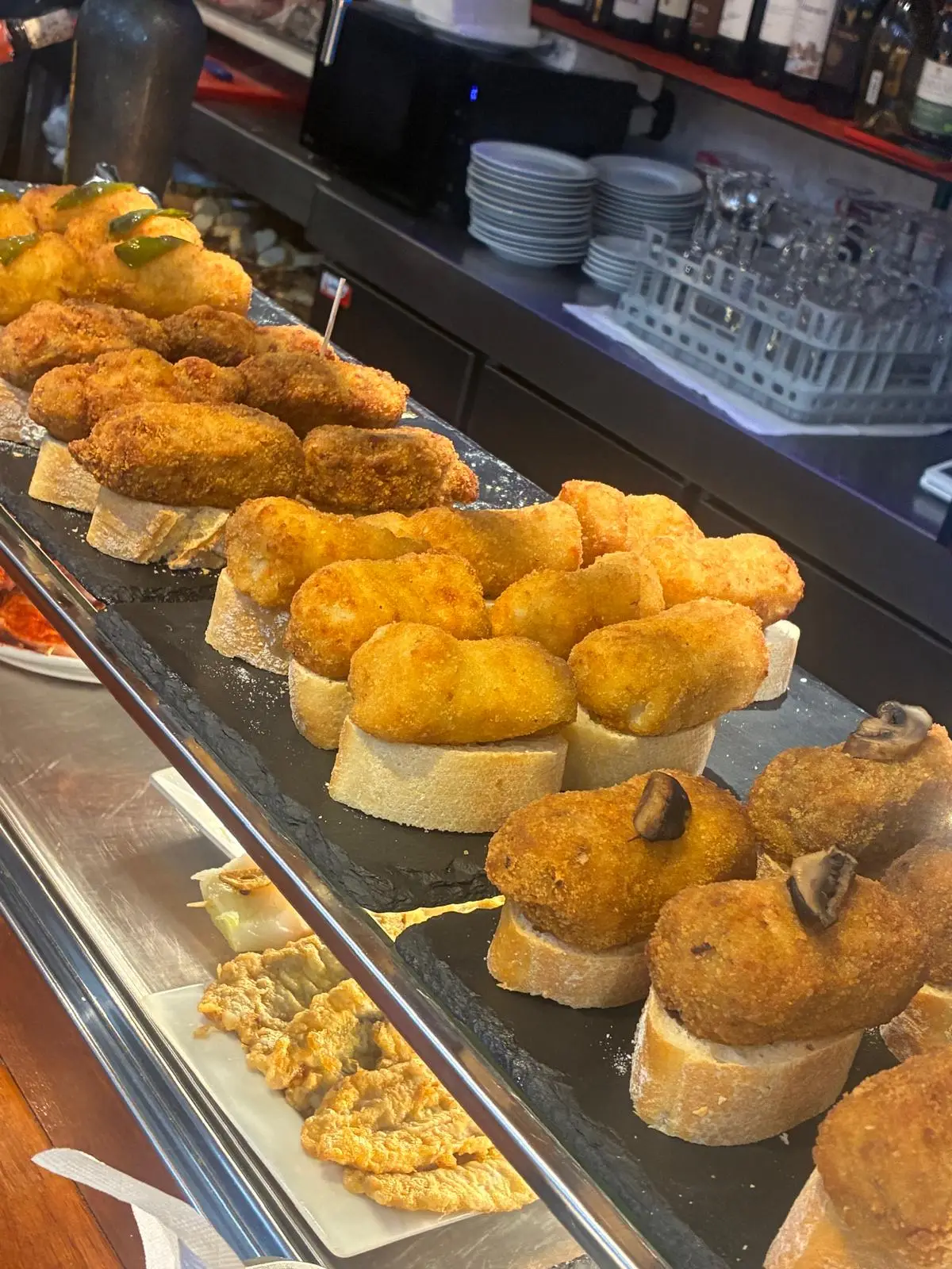 Croquetas en el Casco Viejo de Bilbao